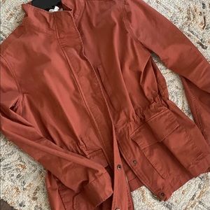 E & M rust/red lightweight utility jacket
